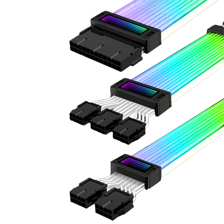  Cables de Alimentación para PC – 24PIN, 2×8PIN y 3×8PIN  Compatibles con GPU y Placa Base 6