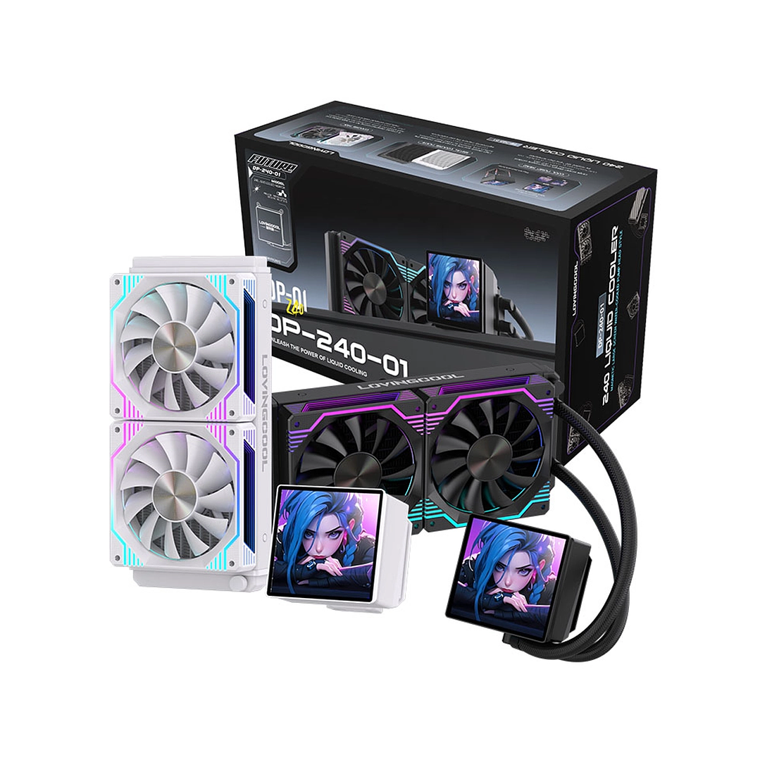  Refrigeración Líquida AIO 240mm con Pantalla Digital 3.5