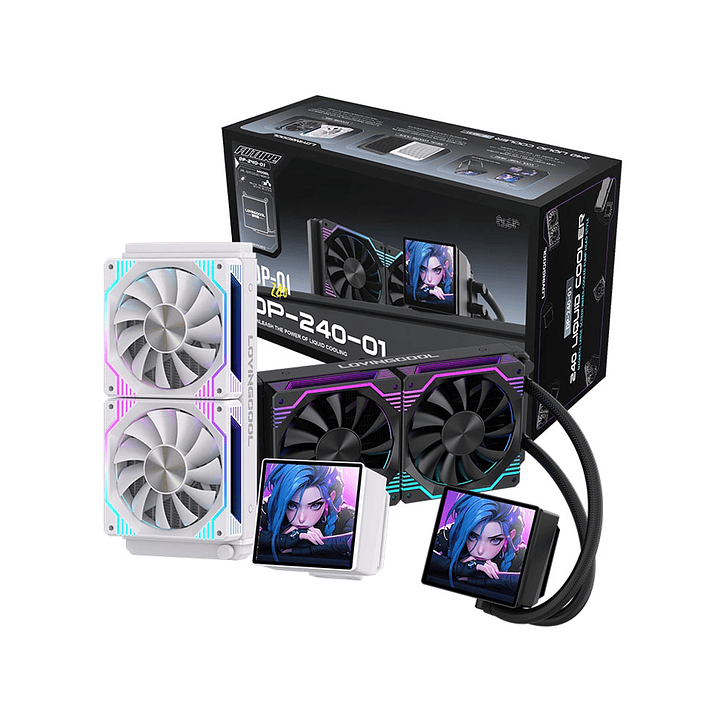  Refrigeración Líquida AIO 240mm con Pantalla Digital 3.5