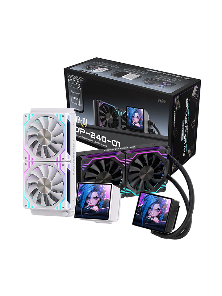 Refrigeración Líquida AIO 240mm con Pantalla Digital 3.5