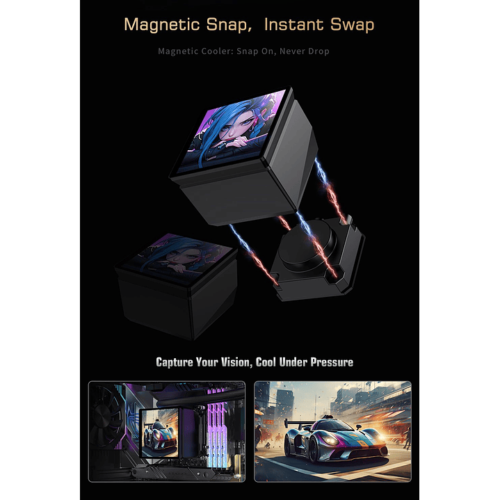  Refrigeración Líquida AIO 240mm con Pantalla Digital 3.5