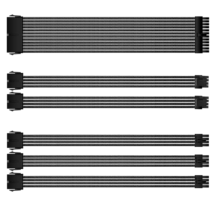 cables de Alimentación Premium para PC – Cubierta Trenzada  Alta Durabilidad y Compatibilidad 4