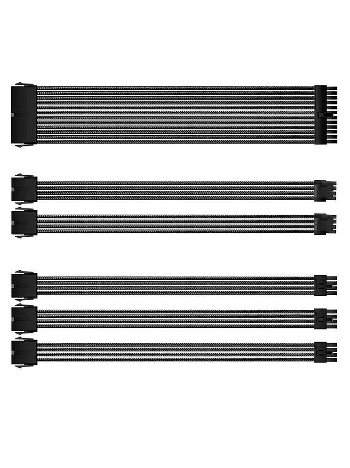 cables de Alimentación Premium para PC – Cubierta Trenzada  Alta Durabilidad y Compatibilidad 4