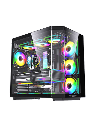 Gabinete Gamer Mid-tower Atx Rgb Vidrio Templado Max 10 Fan