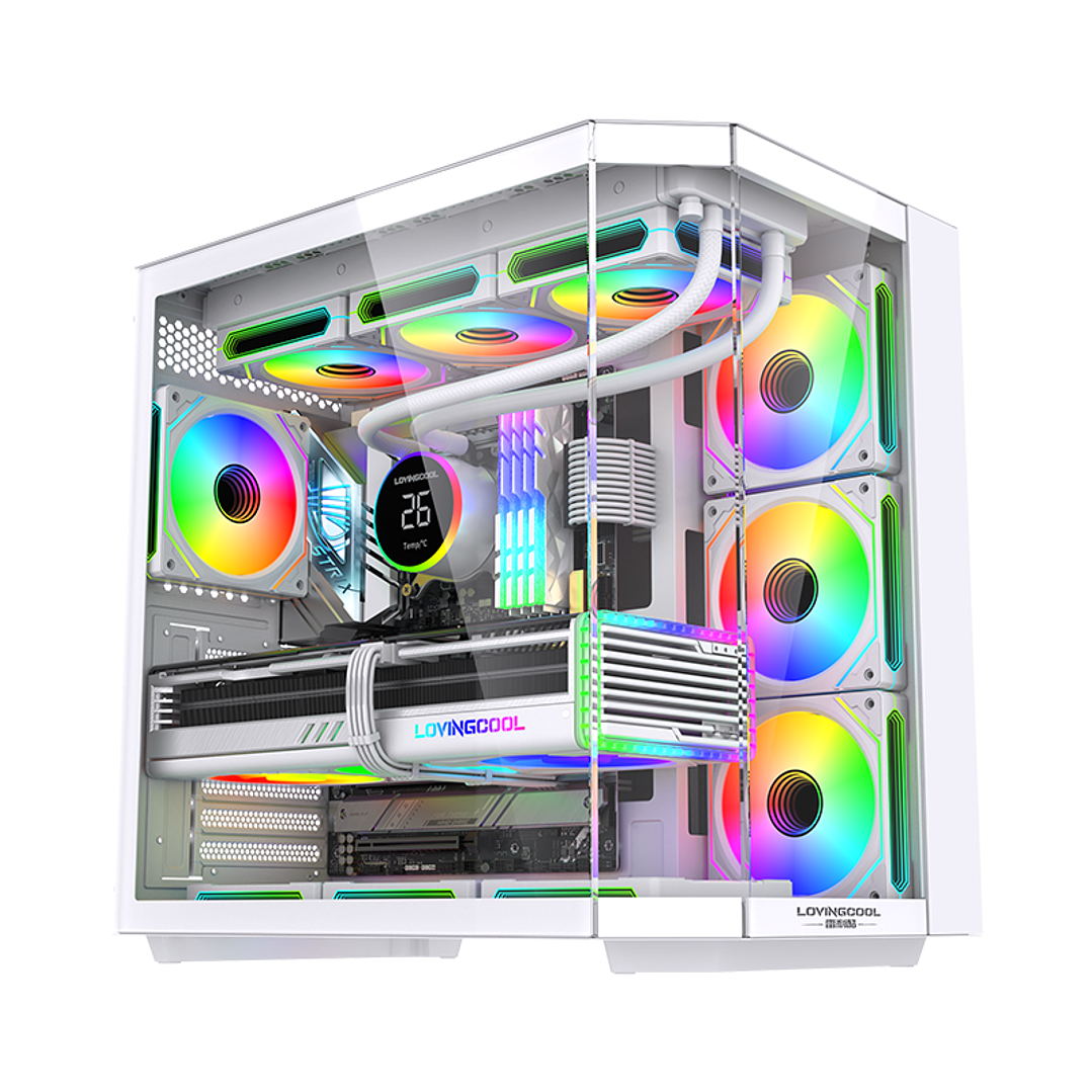 Gabinete Gamer Mid-tower Atx Rgb Vidrio Templado Max 10 Fan 2