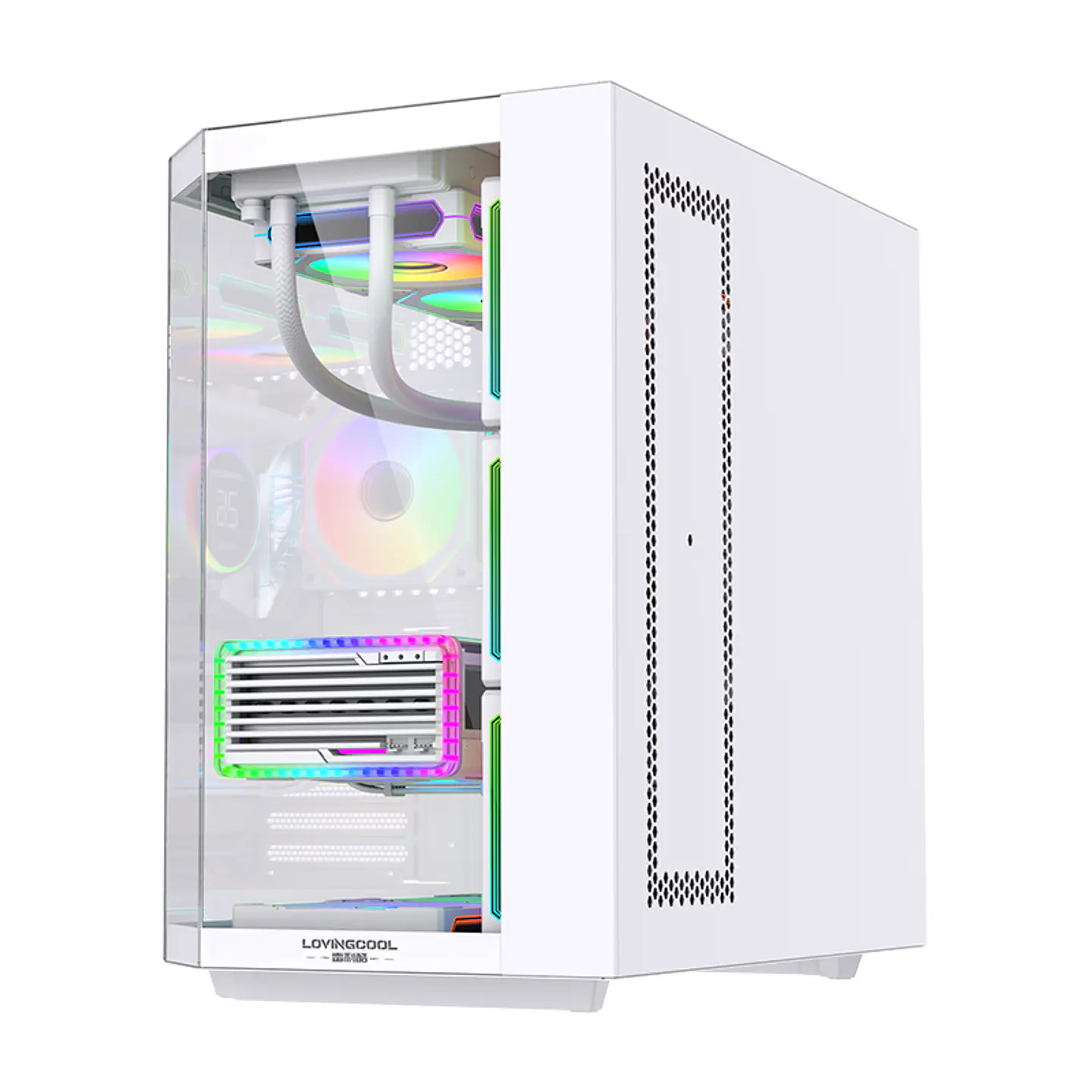 Gabinete Gamer Mid-tower Atx Rgb Vidrio Templado Max 10 Fan 3