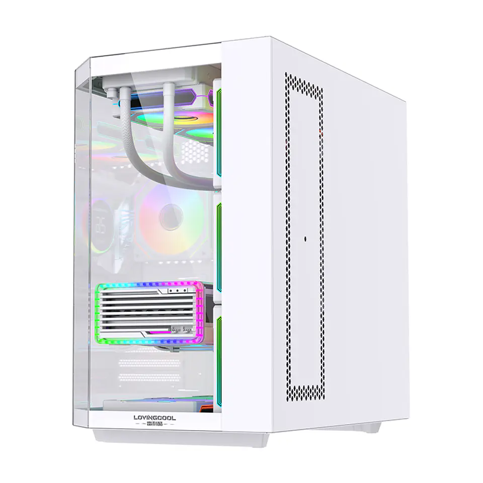 Gabinete Gamer Mid-tower Atx Rgb Vidrio Templado Max 10 Fan 3