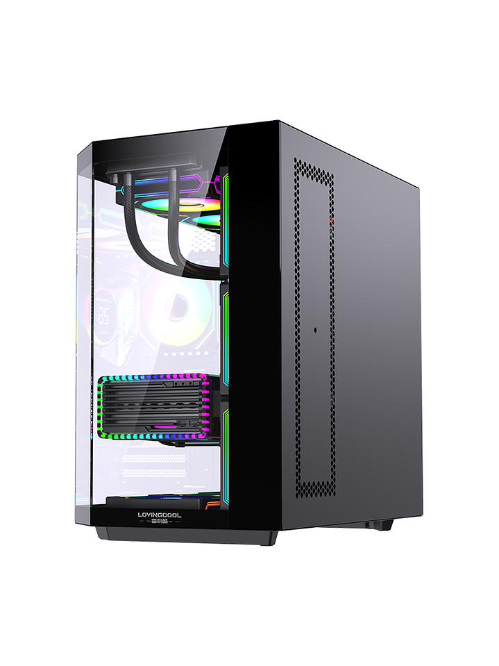 Gabinete Gamer Mid-tower Atx Rgb Vidrio Templado Max 10 Fan 8