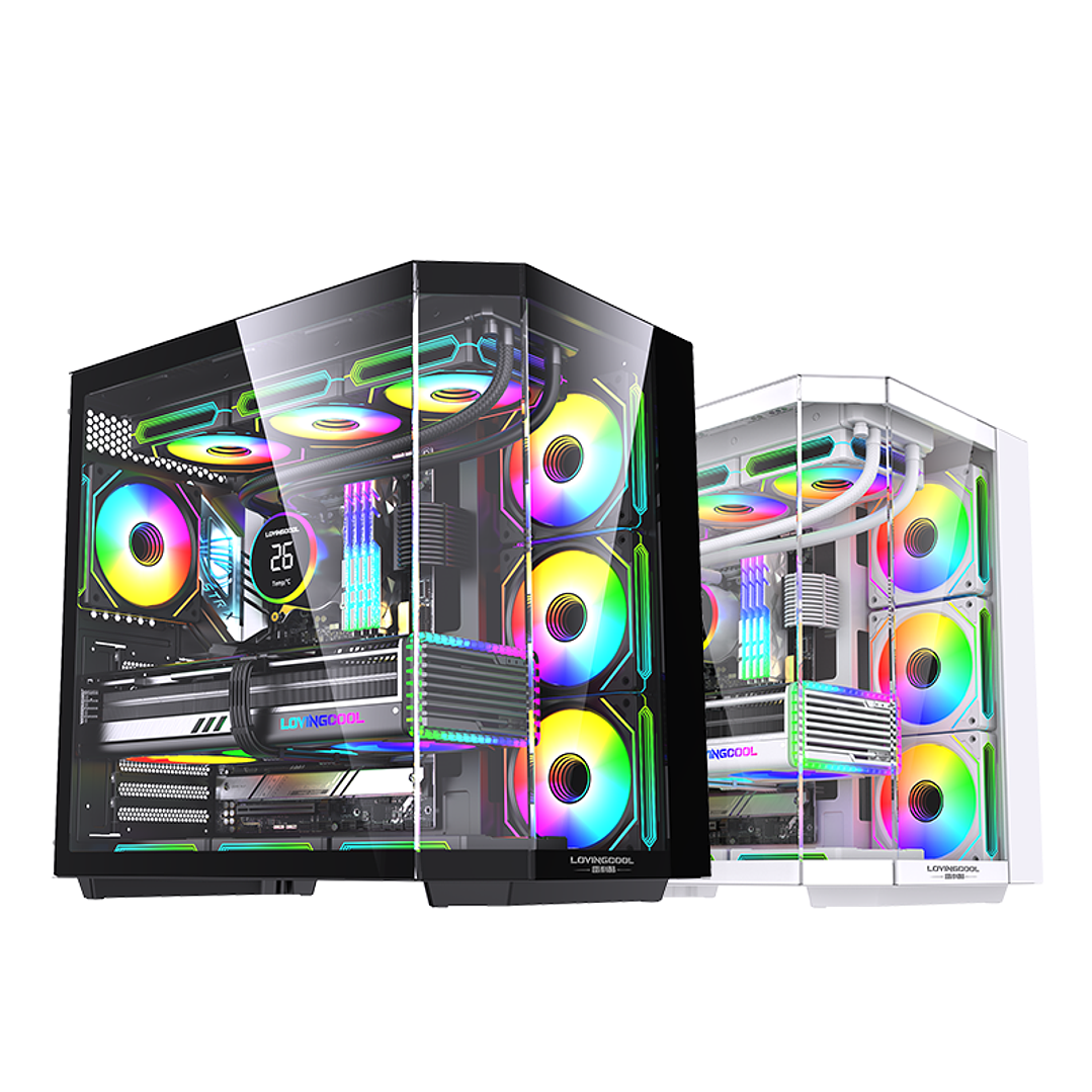 Gabinete Gamer Mid-tower Atx Rgb Vidrio Templado Max 10 Fan 10