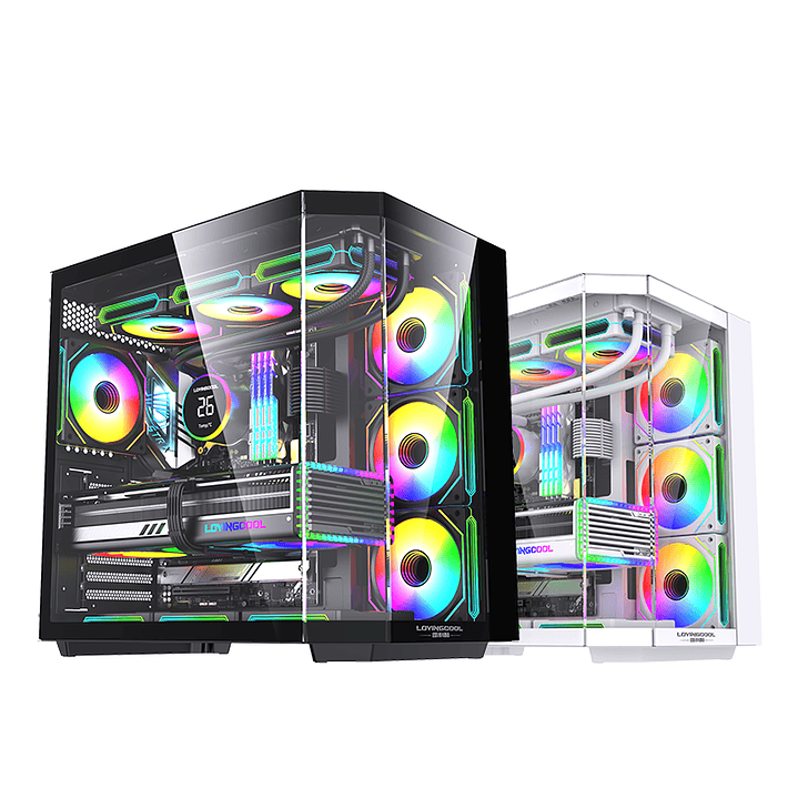 Gabinete Gamer Mid-tower Atx Rgb Vidrio Templado Max 10 Fan 10