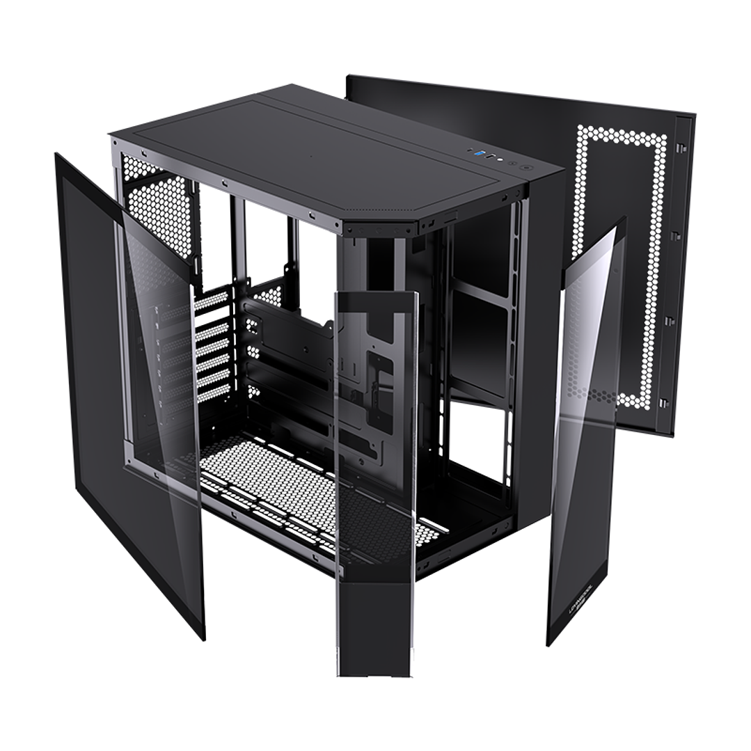 Gabinete Gamer Mid-tower Atx Rgb Vidrio Templado Max 10 Fan 17