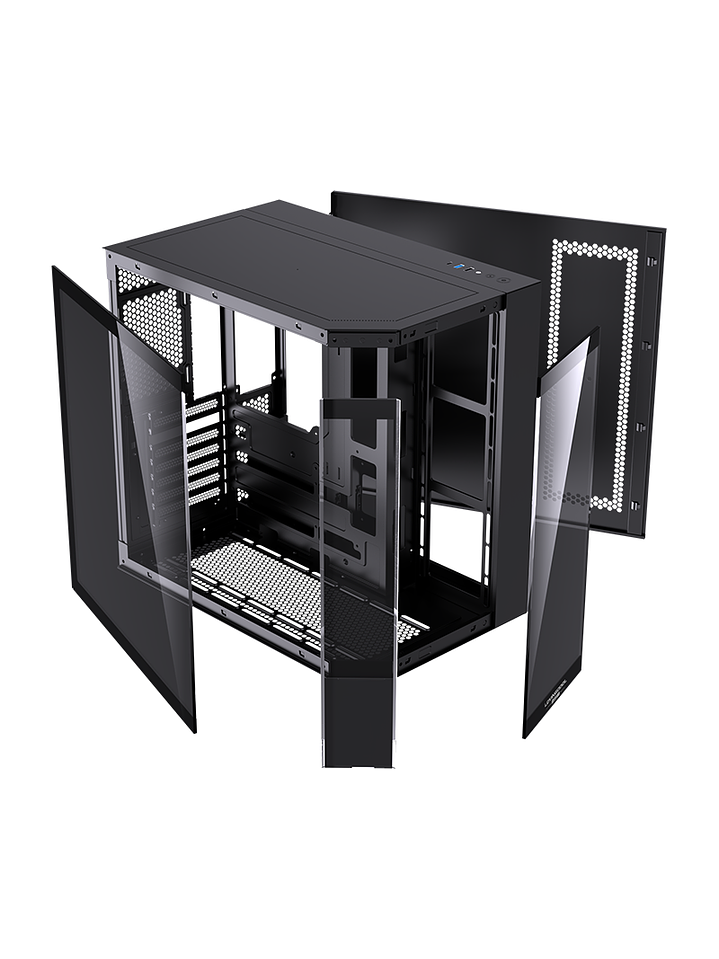 Gabinete Gamer Mid-tower Atx Rgb Vidrio Templado Max 10 Fan 17