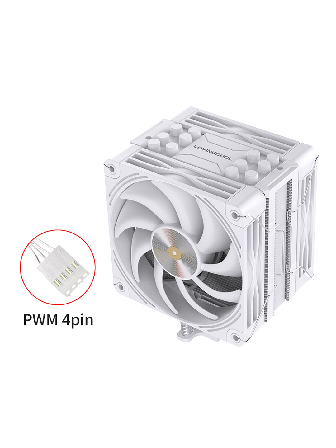 Enfriador Cpu Lovingcool 120mm Tdp 205w Amd Intel 63 Cfm 3