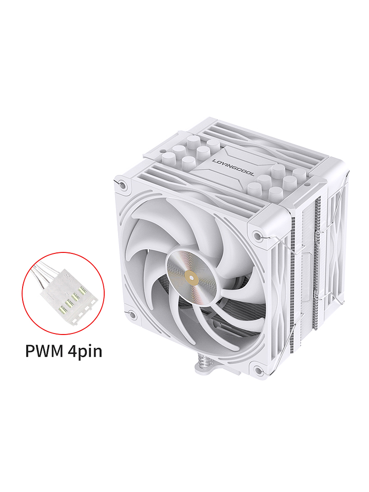 Enfriador Cpu Lovingcool 120mm Tdp 205w Amd Intel 63 Cfm 3