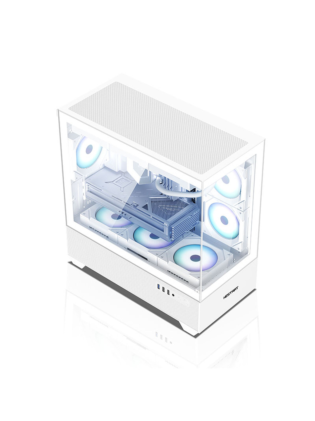 Gabinete Coreforce Lc Air Atx Vidrio Templado, Usb Type-c Blanco 3