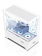 Gabinete Coreforce Lc Air Atx Vidrio Templado, Usb Type-c Blanco - Miniatura 3