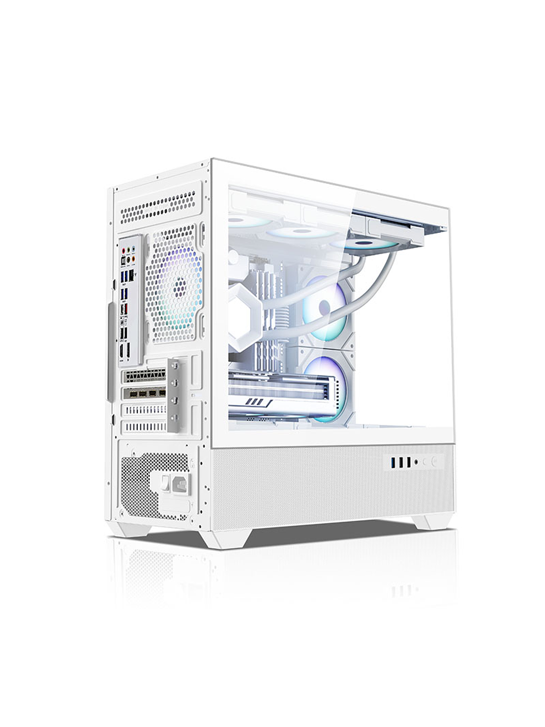 Gabinete Coreforce Lc Air Atx Vidrio Templado, Usb Type-c Blanco 5