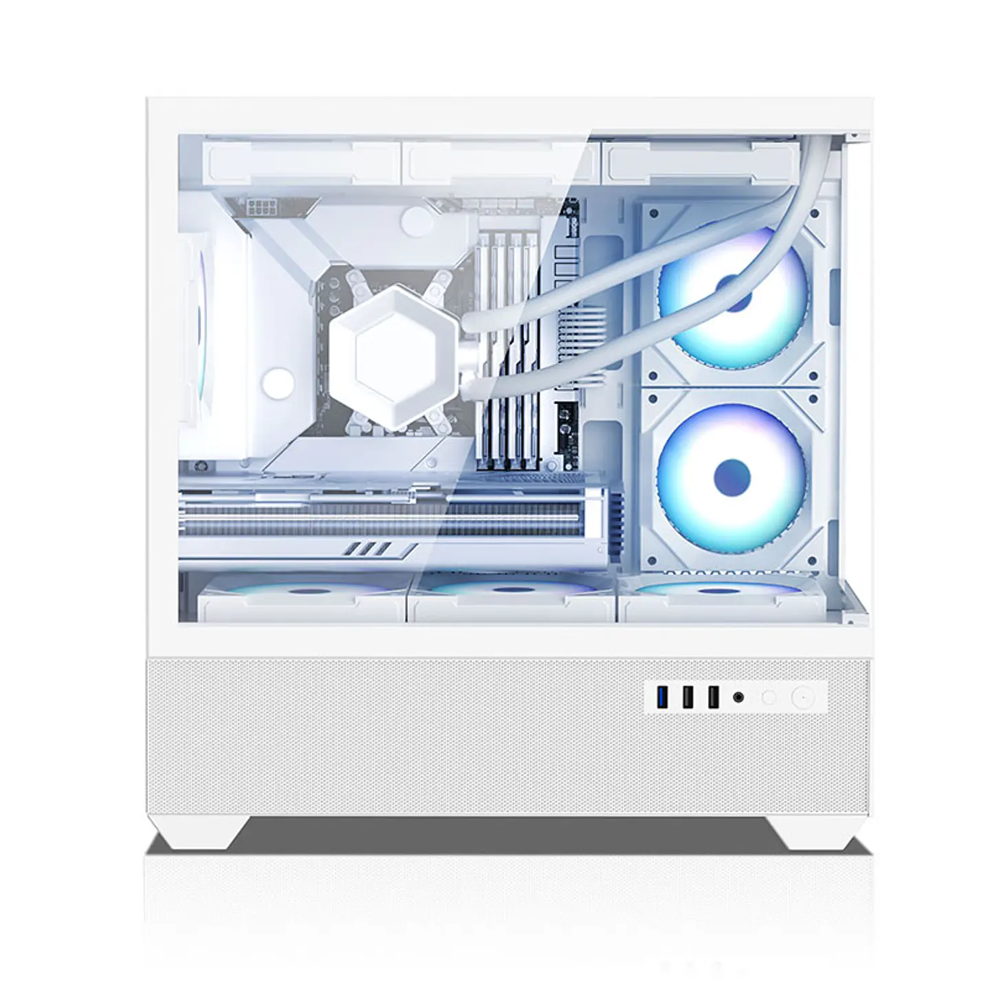 Gabinete Coreforce Lc Air MAtx Vidrio Templado, Usb 3.0 + ventilador 120 mm Blanco 9