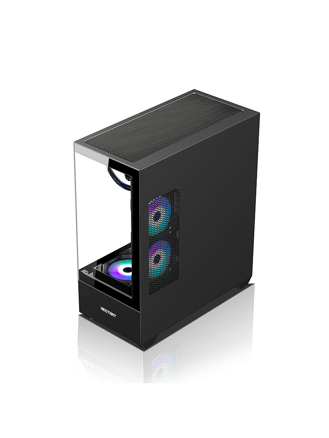 Gabinete Coreforce Lc Air M-Atx Vidrio Templado, Usb Type-c 3