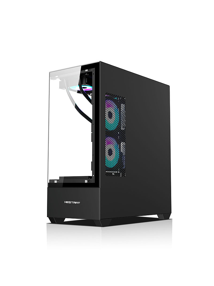 Gabinete Coreforce Lc Air M-Atx Vidrio Templado, Usb Type-c 4