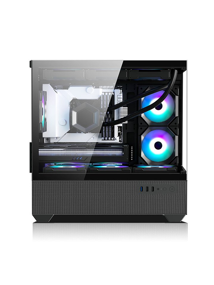 Gabinete Coreforce Lc Air M-Atx Vidrio Templado, Usb Type-c 5