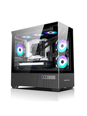 Gabinete Coreforce Lc Air M-Atx Vidrio Templado, Usb Type-c