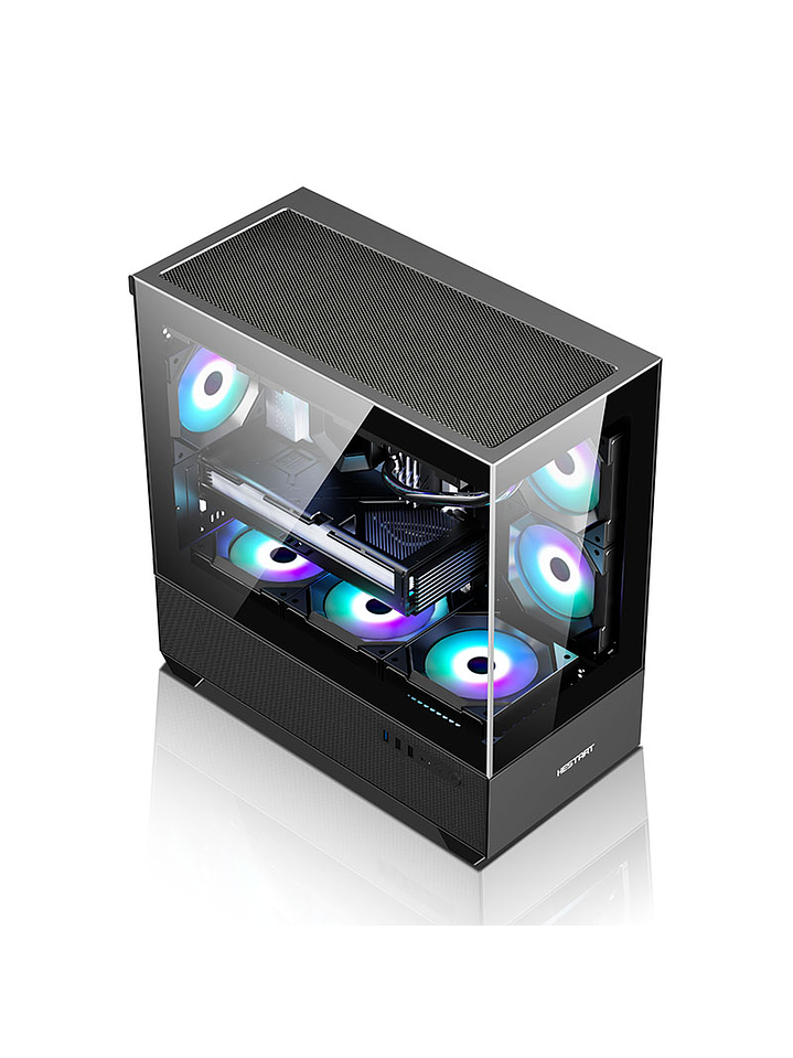 Gabinete Coreforce Lc Air M-Atx Vidrio Templado, Usb Type-c 7