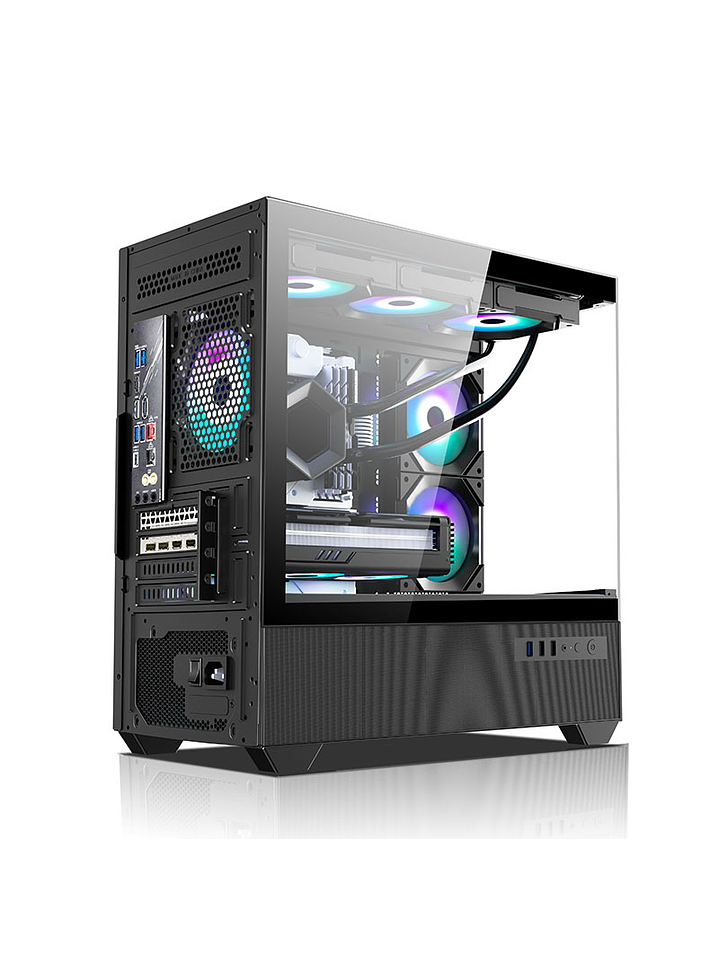 Gabinete Coreforce Lc Air M-Atx Vidrio Templado, Usb Type-c 8