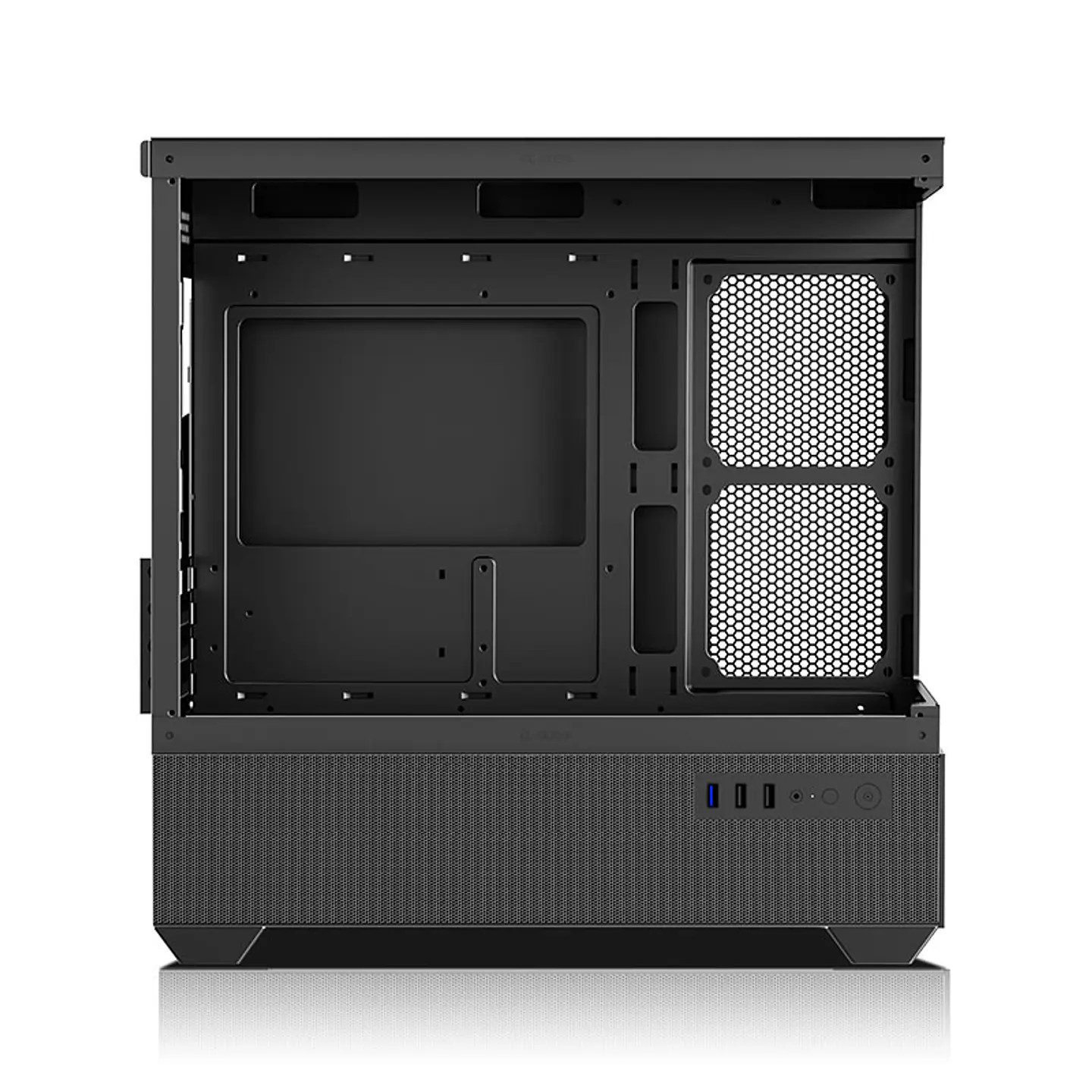 Gabinete Coreforce Lc Air M-Atx Vidrio Templado, Usb 3.0 + ventilador de regalo 120 mm NEGRO 10