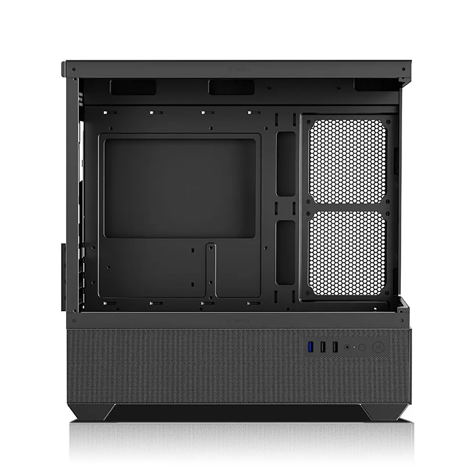 Gabinete Coreforce Lc Air M-Atx Vidrio Templado, Usb 3.0 + ventilador de regalo 120 mm NEGRO 10
