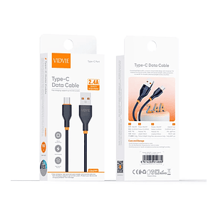 cable USB a tipo C 2.4A 100 CM VIDVIE
