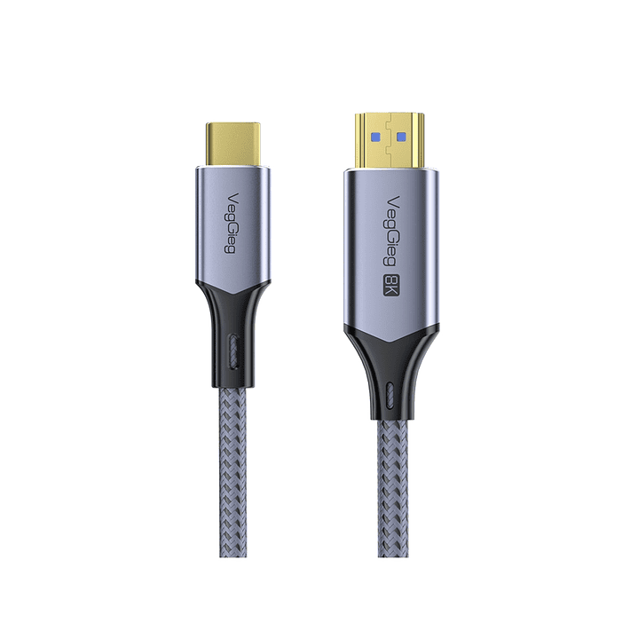 Cable USB-C a HDMI HDTV M/M 8K 60Hz  – Conexión de ultra alta definición con máxima resistencia 1