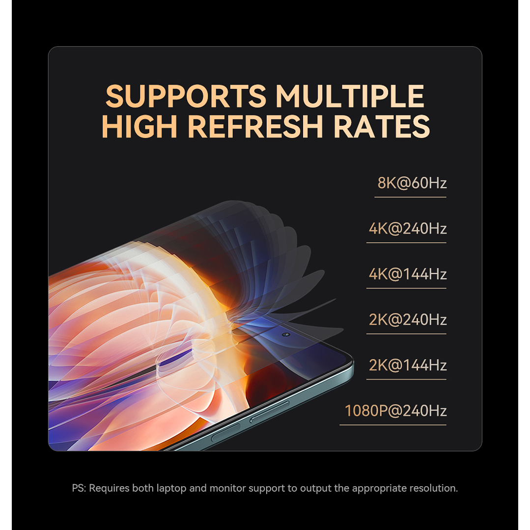 Cable USB-C a HDMI HDTV M/M 8K 60Hz  – Conexión de ultra alta definición con máxima resistencia 2