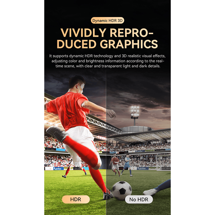 Cable USB-C a HDMI HDTV M/M 8K 60Hz  – Conexión de ultra alta definición con máxima resistencia 9