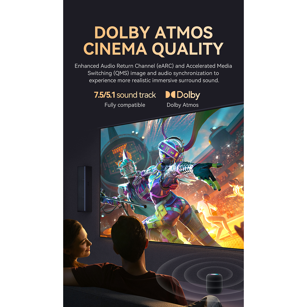 Cable USB-C a HDMI HDTV M/M 8K 60Hz  – Conexión de ultra alta definición con máxima resistencia 10