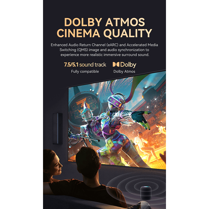 Cable USB-C a HDMI HDTV M/M 8K 60Hz  – Conexión de ultra alta definición con máxima resistencia 10