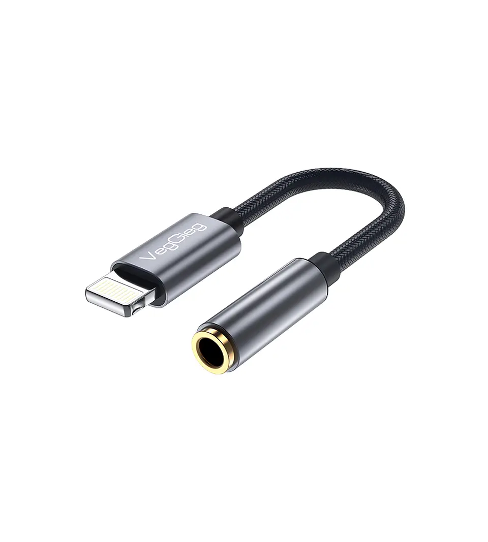 Adaptador VegGieg Lightning a Jack 3.5mm 1