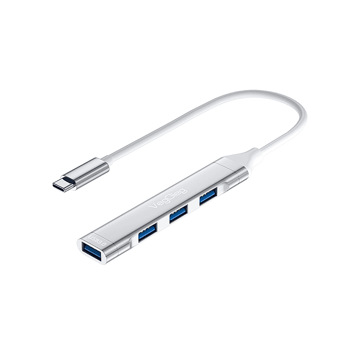 Hub USB TIPO C 3.0 de 4 Puertos VegGieg – Rendimiento superior, diseño confiable  1