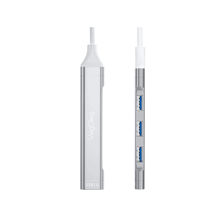 Hub USB 3.0 de 4 Puertos VegGieg – Rendimiento superior, diseño confiable  2