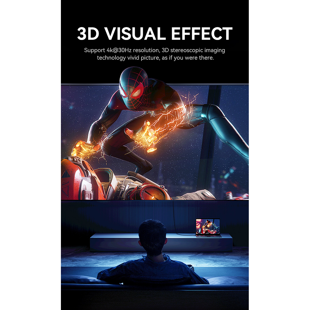 Cable HDMI 4K 60Hz V2.0 VegGieg  – Rendimiento 18Gbps para imagen y sonido de alta fidelidad  8