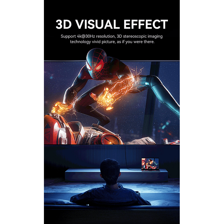 Cable HDMI 4K 60Hz V2.0 VegGieg  – Rendimiento 18Gbps para imagen y sonido de alta fidelidad  8