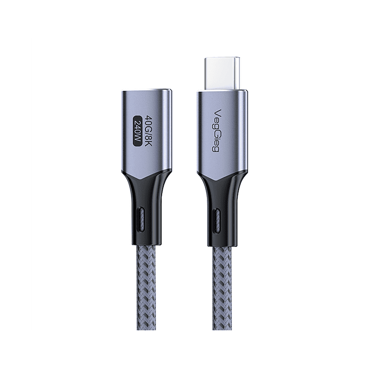 VegGieg  USB 4.0 Thunderbolt 4 – Cable de extensión Type-C 40Gbps / 240W / 8K 60Hz 1