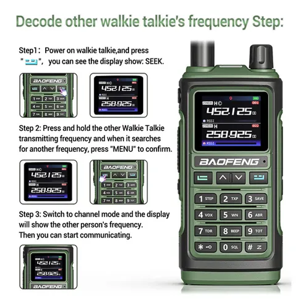 radio trasmisor baofeng UV 17 pro 5W UHF - VHF 3