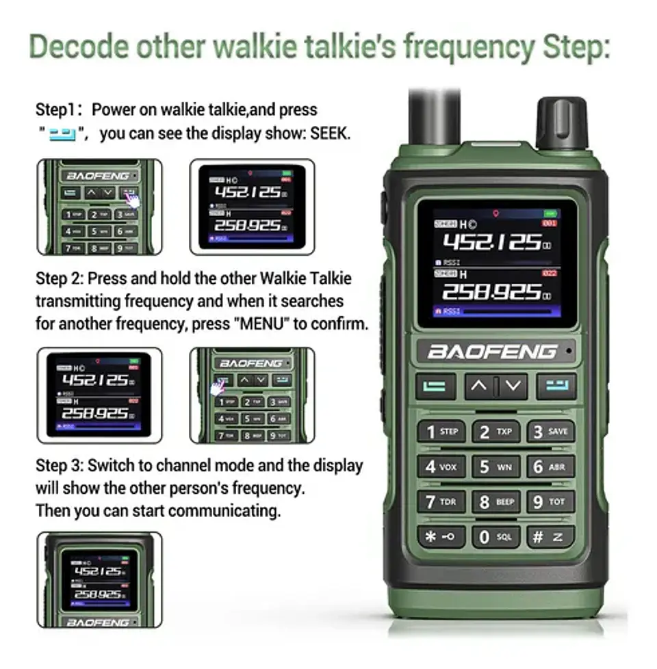 radio trasmisor baofeng UV 17 pro 5W UHF - VHF 3