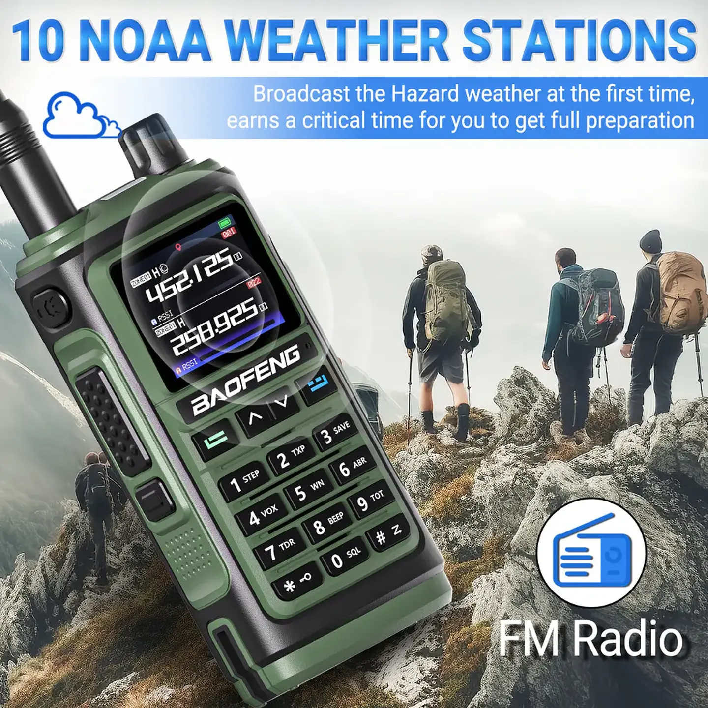 radio trasmisor baofeng UV 17 pro 5W UHF - VHF 9