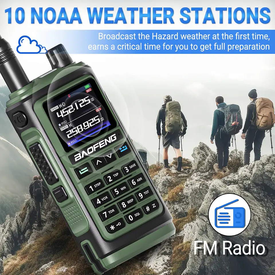 radio trasmisor baofeng UV 17 pro 5W UHF - VHF 9