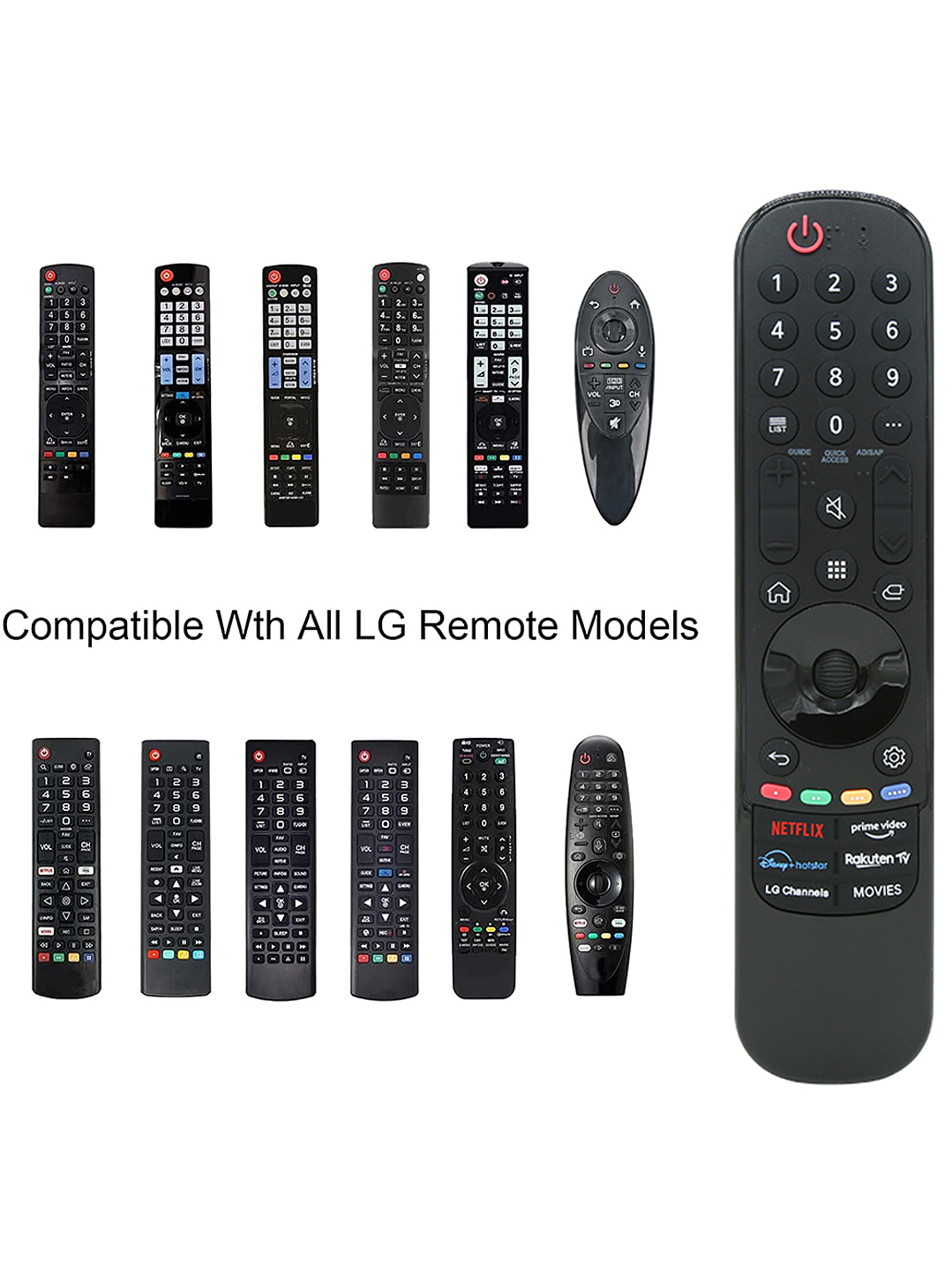 Control Remoto Universal  para LG Smart TV | Reemplazo Magic Remote 3