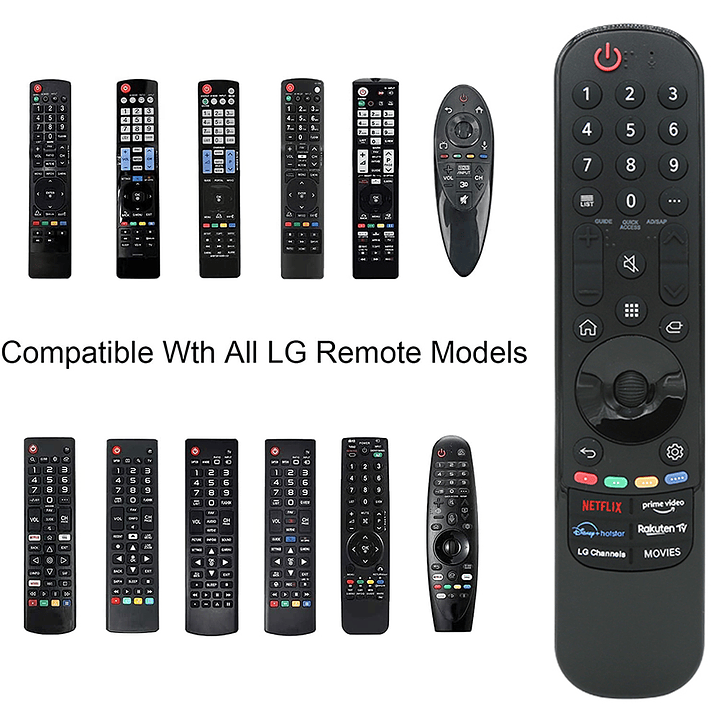 Control Remoto Universal  para LG Smart TV | Reemplazo Magic Remote 3