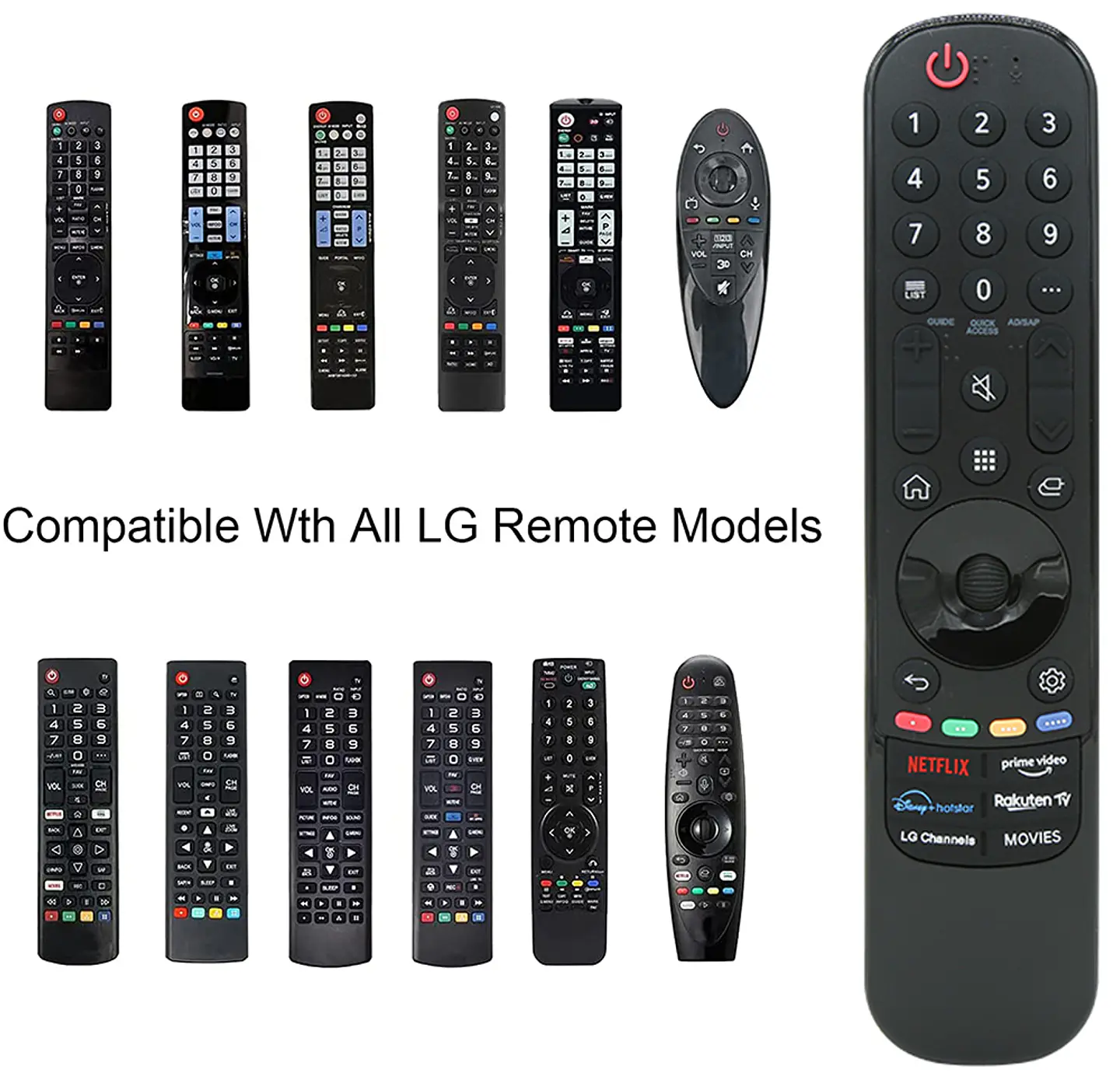 Control Remoto Universal  para LG Smart TV | Reemplazo Magic Remote 3