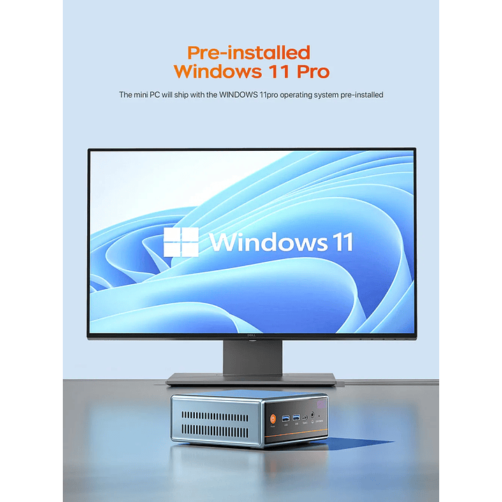 Mini PC PELADN WO4  con AMD Ryzen 7 5700U 16GB RAM DDR4 1TB SDD 4